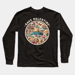 Save Palestine // Free Palestine Long Sleeve T-Shirt